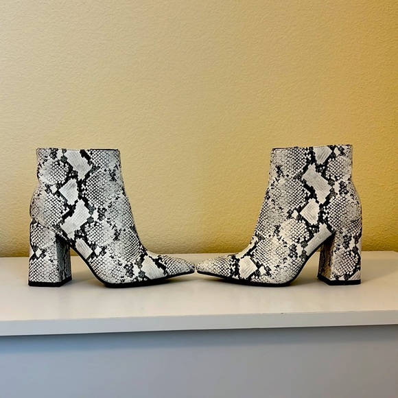 Snake Print Booties - Picture 3 of 5